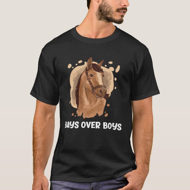 Bays Over Boys  Horse   1 T Shirt (Framsida)