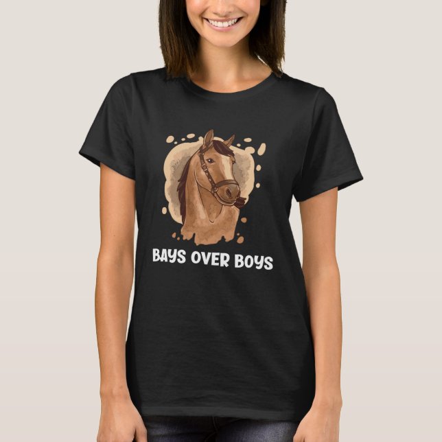 Bays Over Boys  Horse   1 T Shirt (Framsida)