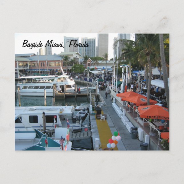 Bayside Miami, Florida Vykort (Framsida)