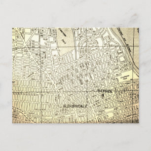 Bayside, Queens, NY Vintage Karta Vykort
