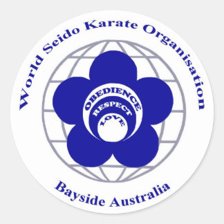 Bayside Seido Karate Sticker Runt Klistermärke