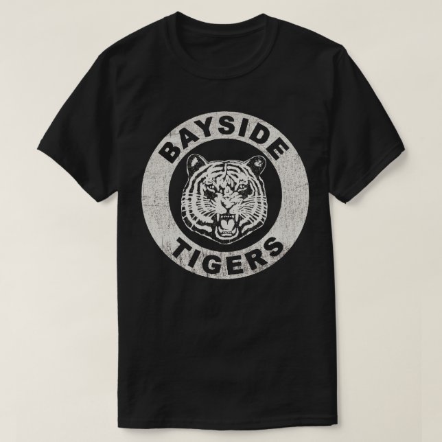 Bayside Tigers Worn Dks T Shirt (Design framsida)