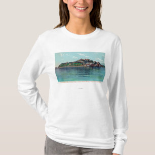 Bayview av den Alcatraz ön och fängelset Tee
