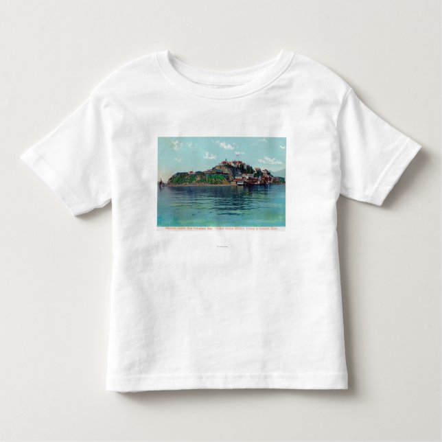 Bayview av den Alcatraz ön och fängelset Tee Shirt (Framsida)