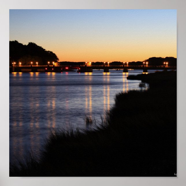 Bayville Bridge Dusk Poster (Framsidan)