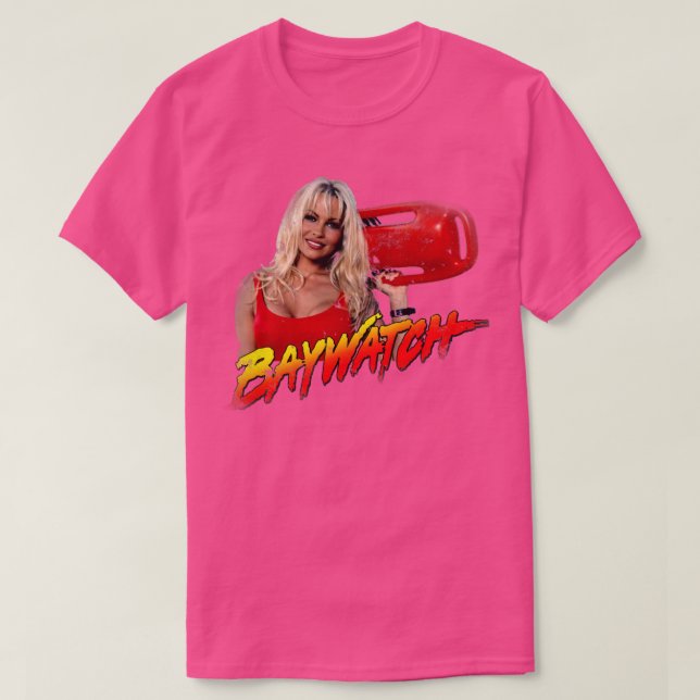 Baywatch plågad t shirt (Design framsida)