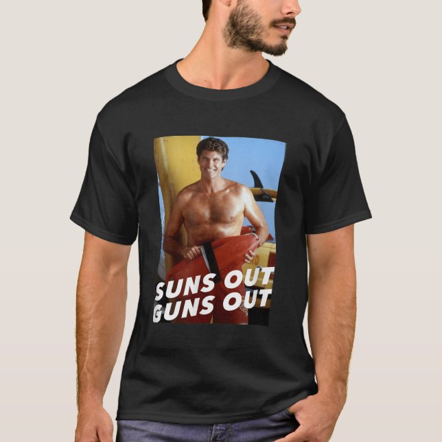 Baywatch Sol Out Guns Out T Shirt (Framsida)