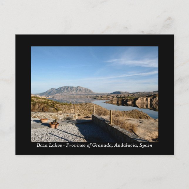 Baza Sjöar, Granada Spain-vykort Vykort (Framsida)