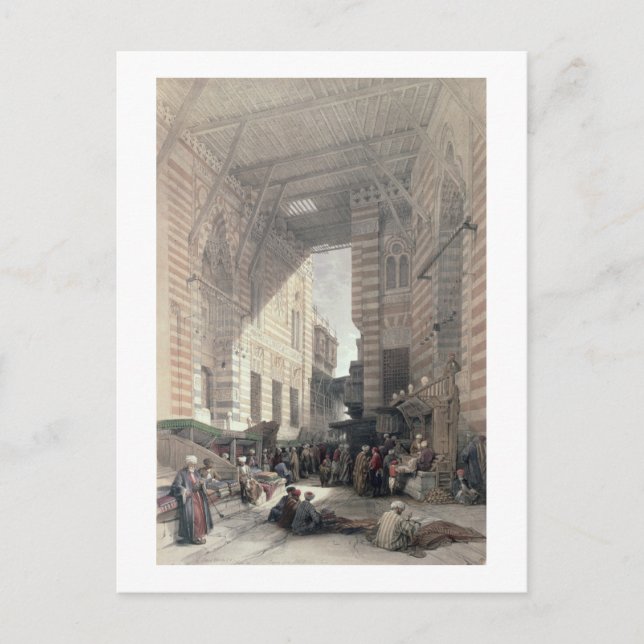 Bazaar of the Silke Merchants, Kairo, från "Egypte Vykort (Framsida)