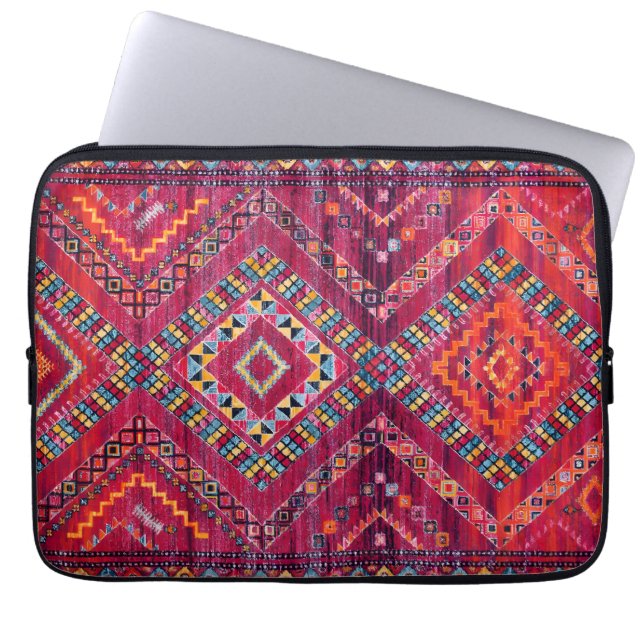  Bazaar: Rosa marockanskt kulturarv Laptop Fodral (Framsidan)