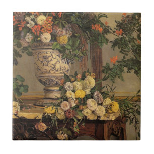 Bazille - Blommor Kakelplatta