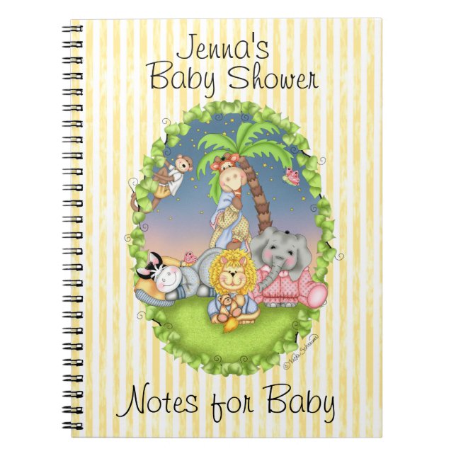BaZooples baby showerjournal Anteckningsbok (Framsidan)