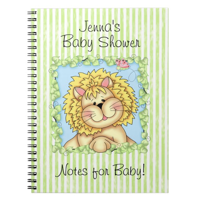 BaZooples baby showerjournal Anteckningsbok Med Spiral (Framsidan)