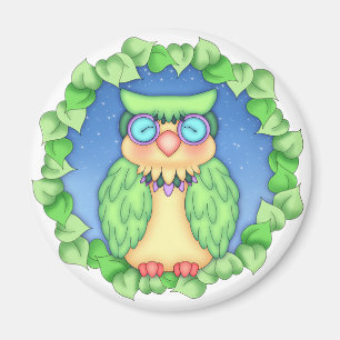 BaZooples "oliver" ugglamagnet Magnet
