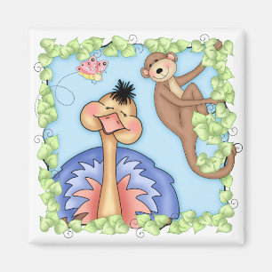 BaZooples Ollie Ostrichmagneten Magnet