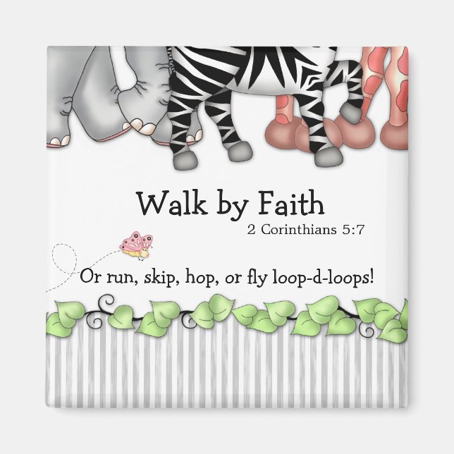 BaZooples "Walk by Faith" Magnet (Framsidan)