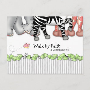 BaZooples "Walk by Faith" vykort