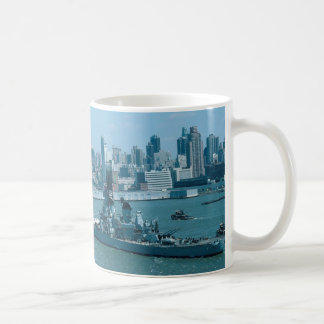 BB-61 "USS Iowa", New York hamn, USA Kaffemugg