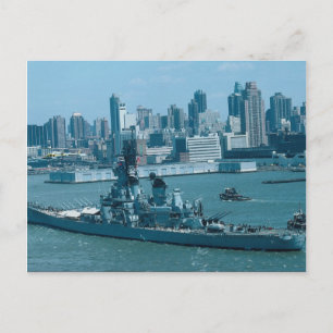 BB-61 ’USS Iowa’, New York Harbour, USA Vykort