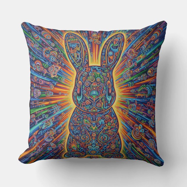 BB-Cosmic Bunny Pillow Kudde (Framsida)