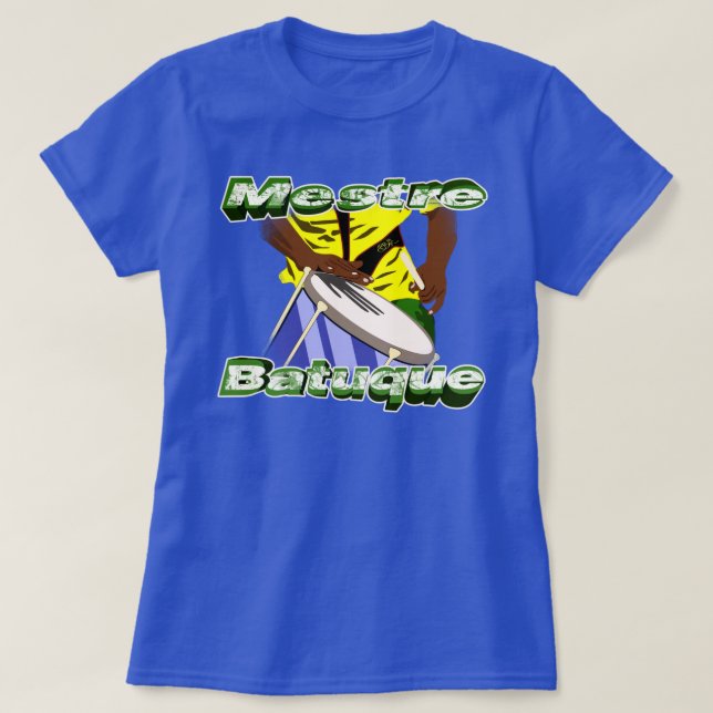 BBaC Shirt Mestre Batuc Samba Batucada Brasil Tee (Design framsida)