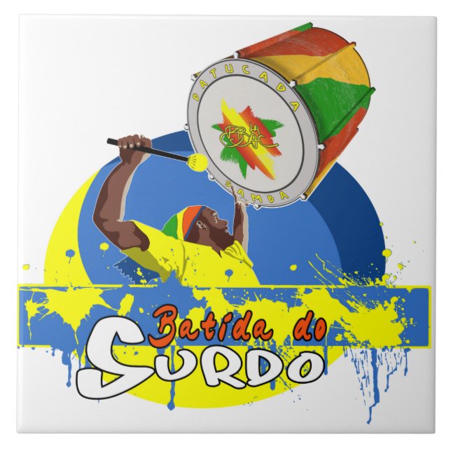BBaC Stuff Surdo Special K Samba Batucada Brasil Kakelplatta (Framsidan)