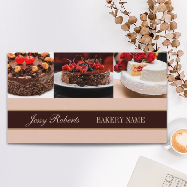 Bbakare av Cateringen Cupkaka Bröllop Cake-bakverk Visitkort (Cupcake Wedding Cake Catering baker bakery Business Card)