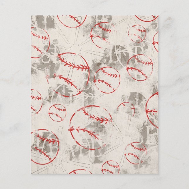 BBB BASEBALL SPORTS MÖNSTER GRUNGE BACKGROUNUNDS W FLYGBLAD (Framsidan)