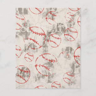 BBB BASEBALL SPORTS MÖNSTER GRUNGE BACKGROUNUNDS W FLYGBLAD