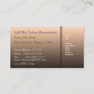 BBB - Brun skönhet 3 för BAVERLY Visitkort