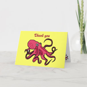BBB- Funny Octopus - tackkort