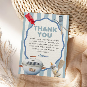 BBBQ Backyard Baby-Q Baby Shower - tackkort Tack Kort