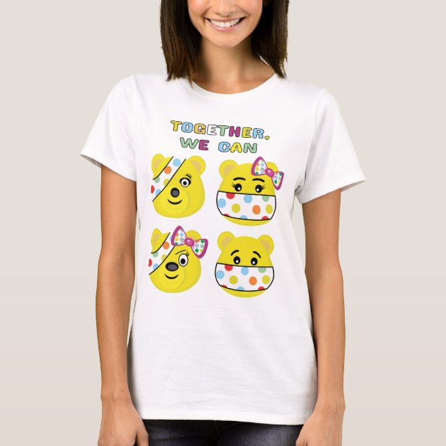 BBC Barn i nöd - Pudsey Bear Vuxen Kvinnor T- S T Shirt (Framsida)