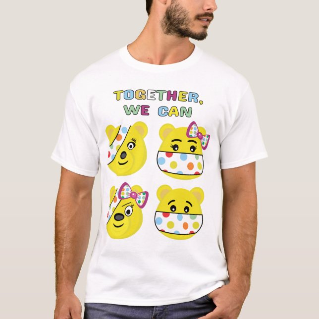 BBC Barn i nöd - Pudsey Bear Vuxen T-Shirt (Framsida)