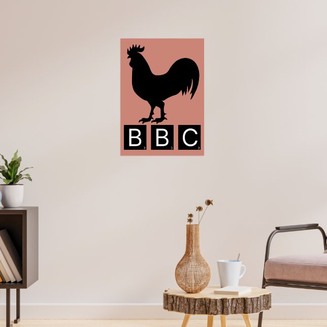 BBC - Big Black Cockerel Poster (Vardagsrum 3)