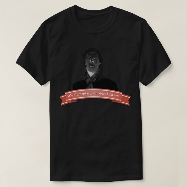 BBC Serie Holmes: dess elementär T Shirt (Design framsida)