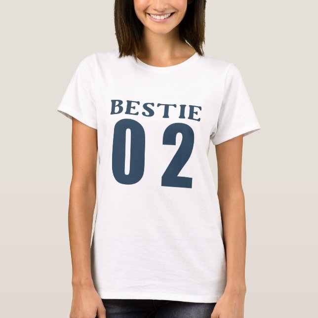 BBF Bestie 01 - Bästa vän T Shirt (Framsida)