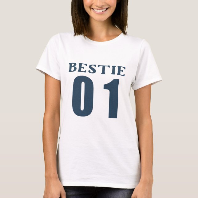 BBF Bestie 01 - Bästa vän T Shirt (Framsida)