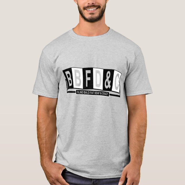 ’BBFDnC’ Black n White T-Shirt (Framsida)