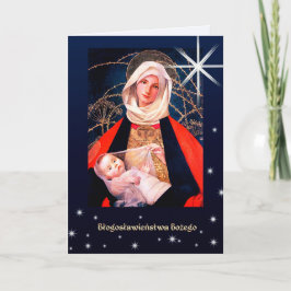 Bbłogosławieństwa Bożego Julkort på polska Helgkort