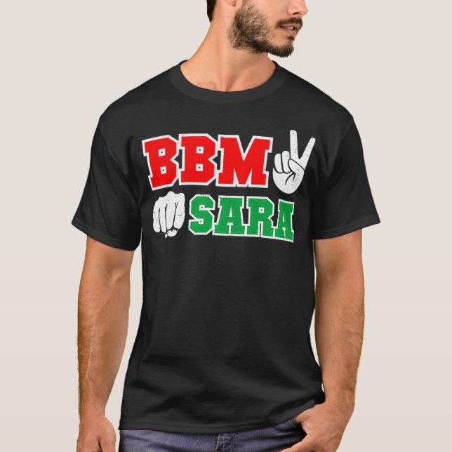 BBM Sara Red Bong Marcos Duterte Inday 2022 Presid T Shirt (Framsida)