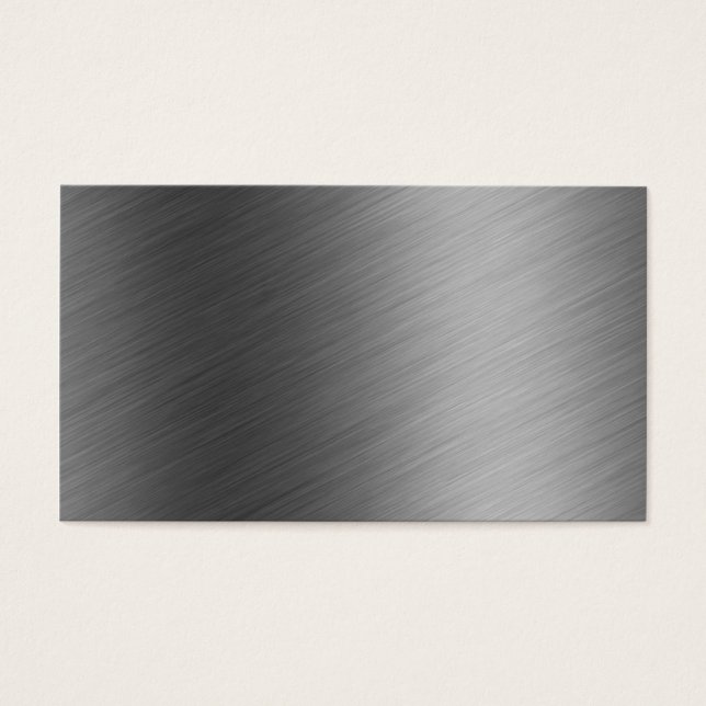 Bborstat Aluminium Metall-utseende Visitkort (Framsidan)