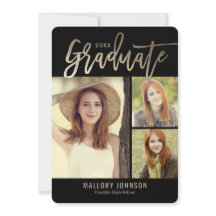 Bborstat Glimmer EDITABLE FÄRG Studenten-kort