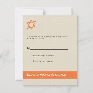 Bborstat stjärnan av David Bat mitzvah Reply Inves OSA Kort