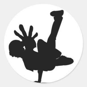BBOY-klistermärke Runt Klistermärke