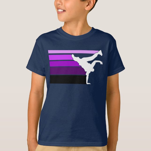 BBOY-övertoningsdel - vita barn Tee (Framsida)