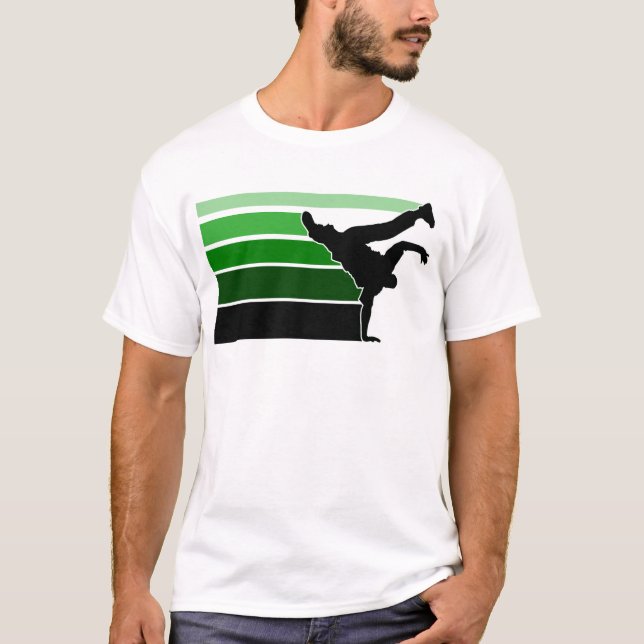 BBOY-övertoningsfärg, bläck T-shirt (Framsida)