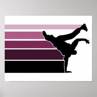 BBOY-övertoningsprofilbläck poster