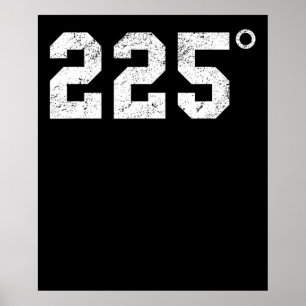 BBQ 225 Grad Bbq Grilling Smoking Kött Poster
