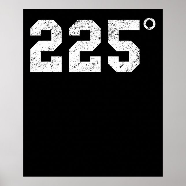 BBQ | 225 Grad Bbq Grilling Smoking Kött Poster (Framsidan)